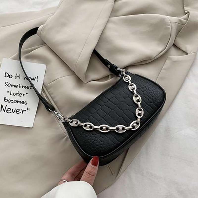 Chanel Gabrielle Embossed Croc mini, Women's Fashion, Bags