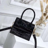 black mini croc bag