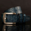 blue crocodile belt mens