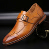 brown crocodile leather shoes men