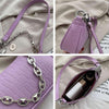 croc embossed handbags