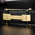 gold and black crocodile belt mens