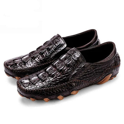 model mens crocodile leather shoes