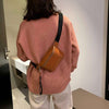 orange croc embossed shoulder bag