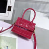 red mini croc bag