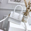 white mini croc bag