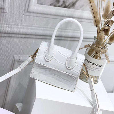 White mini hot sale croc bag